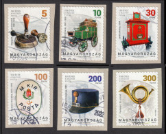 HUNGARY 2017 150th Anniv POST Postal Service SELF ADHESIVE LABEL VIGNETTE / Mail Stage Coach Horn Mailbox Hat - Used - Gebruikt