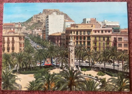 ALICANTE PLAZA DE LOS LUCEROS U AVENIDA DEALFANSO EL SABIO ,POSTCARD - Alicante