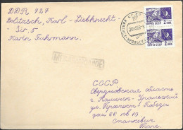 Russia Cover Mailed 1968 W/ Space Stamps Moon Probe "Luna 9" - Rusland En USSR