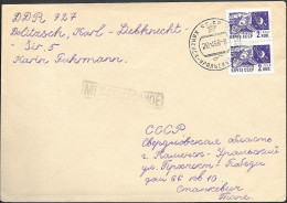 Russia Cover Mailed 1968 W/ Space Stamps Moon Probe "Luna 9" - Rusia & URSS