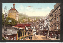 TCHEQUIE - KARLSBAD - Marktbrunnen Und Marktplatz - 1912 - Tchéquie