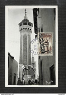 TUNISIE - Carte Maximum 1953 - TUNIS - La Rue Sidi Ben Arous - Autres & Non Classés