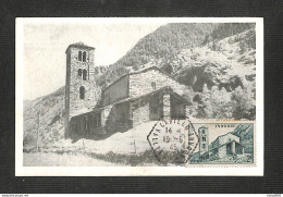 VALLÉES D'ANDORRE - Carte MAXIMUM 1945 - St Jean De Casselles - Cartas Máxima