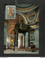 VATICAN - POSTE VATICANE - Carte MAXIMUM 1962 - Basilique De St-Pierre - Basilico Di S. Pietro - Maximumkarten (MC)