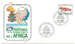 Pape Jean-Paul II - Départ Pour Voyage Afrique 05.1980 - Poste Vaticane - Lettres & Documents