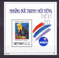 Feuillet Neuf** MNH 1993 Viêt-Nam Vietnam Art: œuvre De Van GOGH World Philatelic Exhibition Polska'93 - Vietnam