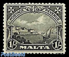 Malta 1930 1Sh, Stamp Out Of Set, Unused (hinged), Transport - Ships And Boats - Schiffe