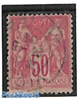 France 1886 50c Carmine, Type I, Used, Used Stamps - Gebraucht