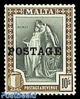 Malta 1926 10Sh, Stamp Out Of Set, Unused (hinged) - Malta