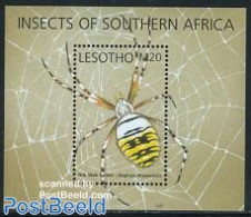 Lesotho 2002 Insects And Spiders S/s, Mint NH, Nature - Insects - Lesotho (1966-...)