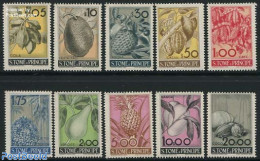 Sao Tome/Principe 1948 Fruits 10v, Mint NH, Nature - Fruit - Obst & Früchte