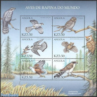 Angola 2000 BIRDS OF PRAY 6V M/S /MIL, Mint NH, Nature - Birds Of Prey - Owls - Angola