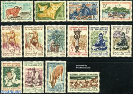 Mauritania 1960 Definitives 14v, Mint NH, History - Nature - Performance Art - Science - Animals (others & Mixed) - Fi.. - Vissen