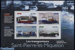 Saint Pierre And Miquelon 2004 Ships 4v M/s, Mint NH, Transport - Ships And Boats - Ships