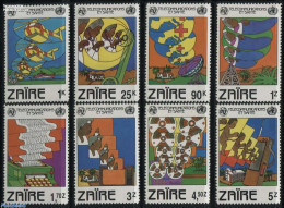 Congo Dem. Republic, (zaire) 1982 W.H.O./I.T.U. 8v, Mint NH, Health - Science - Transport - Health - Red Cross - Telec.. - Rotes Kreuz