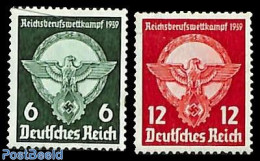 Germany, Empire 1939 Youth Profession Concours 2v, Mint NH - Ungebraucht