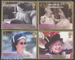 Falkland Islands 2002 Elizabeth II Golden Jubilee 4v, Mint NH, History - Kings & Queens (Royalty) - Art - Books - Case Reali