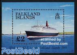 Falkland Islands 1993 Queen Elizabeth II S/s, Mint NH, Transport - Various - Ships And Boats - Lighthouses & Safety At.. - Ships
