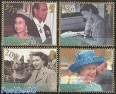 South Georgia / Falklands Dep. 2002 Elizabeth II Golden Jubilee 4v, Mint NH, History - Nature - Kings & Queens (Royalt.. - Case Reali