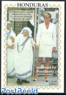 Honduras 1997 Death Of Diana S/s, Mint NH, History - Charles & Diana - Kings & Queens (Royalty) - Nobel Prize Winners - Royalties, Royals