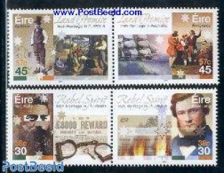 Ireland 2001 Irish In Australia 2x2v [:], Mint NH, History - Religion - Transport - History - Newspapers & Journalism .. - Unused Stamps