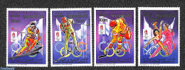 Mauritania 1990 Olympic Winter Games 4v ALBERVILLE Error, Mint NH, Sport - Olympic Winter Games - Skating - Skiing - Ski