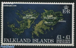 Falkland Islands 1982 Reconstruction 1v, Mint NH, Various - Maps - Geography