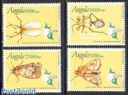 Angola 1994 Cotton Damage By Insects 4v, Mint NH, Nature - Various - Insects - Textiles - Textiel