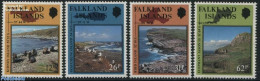 Falkland Islands 1990 Nature 4v, Mint NH, Nature - Various - Birds - National Parks - Sea Mammals - Maps - Naturaleza