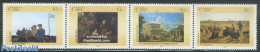 Ireland 2002 National Gallery 4v [:::], Mint NH, Nature - Various - Horses - Agriculture - Art - Paintings - Nuevos