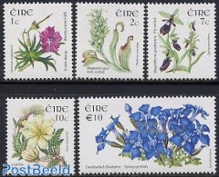 Ireland 2005 Definitives, Flowers 5v, Mint NH, Nature - Flowers & Plants - Ongebruikt