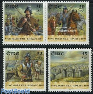 Ireland 2001 Kinsale Battle 4v (2v+[:]), Mint NH, History - Nature - Militarism - Horses - Nuovi