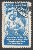 FINLAND Porvoo SWEDEN  Charity Label Vignette Cinderella / For God Home Country - Kodin Ja Isänmaan Puolesta MOTHER BABY - Other & Unclassified