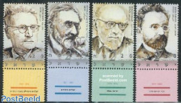 Israel 2002 Jewish Historians 4v, Mint NH, Religion - Judaica - Neufs (avec Tabs)