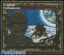 Comoros 1976 Kennedy, Moonlander 1v Gold, Mint NH, History - Transport - American Presidents - US Bicentenary - Space .. - Comores (1975-...)