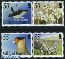 Falkland Islands 2007 Saunders Island 4v (2x[:]), Mint NH, Nature - Birds - Flowers & Plants - Penguins - Andere & Zonder Classificatie