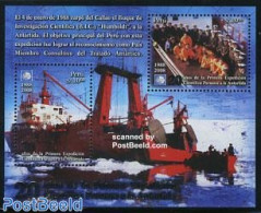 Peru 2008 Antarctic Expedition S/s, Mint NH, Science - Transport - The Arctic & Antarctica - Ships And Boats - Schiffe