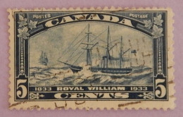 CANADA YT 169 OBLITERE "VOILIER LE ROYAL WILLIAM" ANNÉE 1933 - Gebraucht