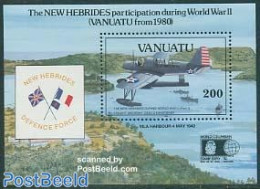 Vanuatu 1992 World War II S/s, Mint NH, Transport - Aircraft & Aviation - Ships And Boats - Avions