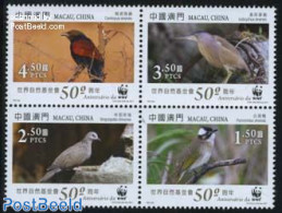 Macao 2011 WWF, Birds 4v [+] Or [:::], Mint NH, Nature - Birds - World Wildlife Fund (WWF) - Nuevos