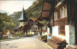 11762421 Meiringen Hasliberg Dorfpartie Mit Kapelle Meiringen - Autres & Non Classés