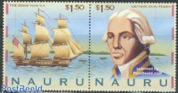 Nauru 1998 Discovery Bicentenary 2v [:], Mint NH, History - Transport - Explorers - Ships And Boats - Explorers
