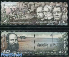 Australia 2012 Explorers 4v (2x [:]), Mint NH, History - Nature - Explorers - Dogs - Horses - Nuevos