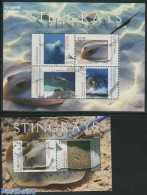 Saint Vincent & The Grenadines 2012 Canouan, Stingrays 2 S/s, Mint NH, Nature - Fish - Vissen