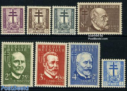 Belgium 1953 Anti Tuberculosis 8v, Unused (hinged), Health - History - Health - Nobel Prize Winners - Neufs