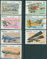 Vietnam 1986 Aeroplanes 7v, Mint NH, Transport - Fokker Airplanes - Aircraft & Aviation - Vliegtuigen
