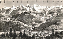 11762354 Interlaken BE Panoramakarte Berner Oberland Interlaken - Sonstige & Ohne Zuordnung