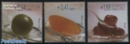 Cyprus 2015 Sweets 3v, Mint NH, Health - Nature - Food & Drink - Fruit - Unused Stamps