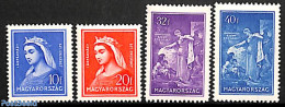 Hungary 1932 Elisabeth Of Thuringen 4v, Unused (hinged), History - Kings & Queens (Royalty) - Nuevos