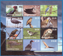 2012 Birds - Without White Frame -block Of 12 Values Quote €60.00 -MNH- - Tonga (1970-...)